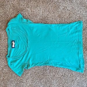 Aeropostale Womens Blue Teal U Neck Short Sleeve Tee Shirt M
